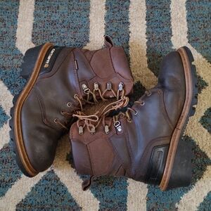 Carhartt Brown Leather Men's Boots Size 8 #8169 Width